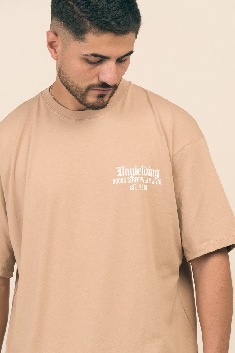 OVERSIZE HK BEIGE UNYIELDING