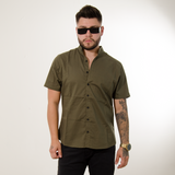 CAMISA HK MANGA CORTA VERDE MILITAR