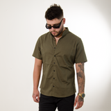 CAMISA HK MANGA CORTA VERDE MILITAR