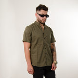 CAMISA HK MANGA CORTA VERDE MILITAR
