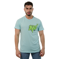 CAMISETA AZUL CLARA ESTAMPADO SKATE