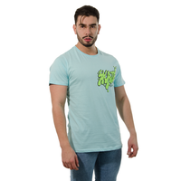 CAMISETA AZUL CLARA ESTAMPADO SKATE