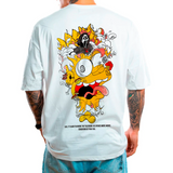 CAMISETA ST OVERSIZE BLANCA BART SCARY