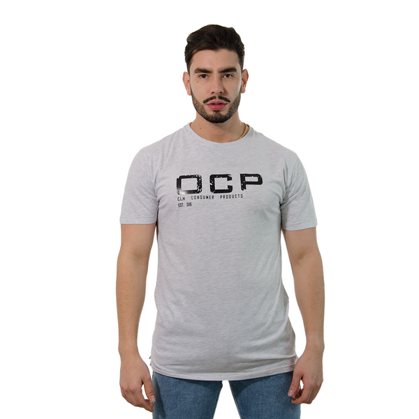 CAMISETA GRIS ESTAMPADO OCP