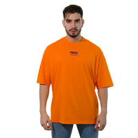 CAMISETA DN OVERSIZE NARANJA ESTAMPADO NEED WEED