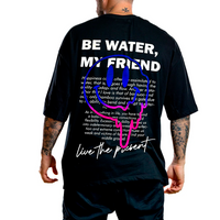 CAMISETA ST OVERSIZE NEGRA WATER MY FRIEND