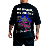 CAMISETA ST OVERSIZE NEGRA WATER MY FRIEND