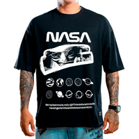 CAMISETA ST OVERSIZE NEGRA OVNI NASSA