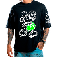 CAMISETA ST OVERSIZE NEGRA MCK NEON