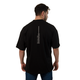 CAMISETA DN OVERSIZE NEGRA ESTAMPADO MY DIMENTION