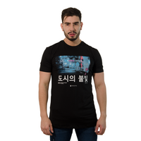 CAMISETA CR NEGRA LETRAS CHINAS