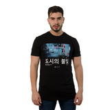 CAMISETA CR NEGRA LETRAS CHINAS