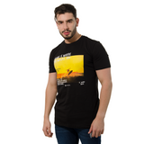 CAMISETA CR NEGRA SURF ATARDECER