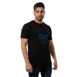CAMISETA CR NEGRA CALAVERA MORADA