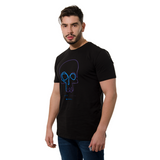 CAMISETA CR NEGRA CALAVERA MORADA