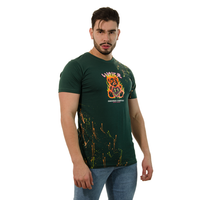 CAMISETA VERDE OSCURO ESTAMPADO OSO