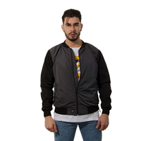 CHAQUETA BESIBOLERA GRIS