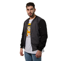 CHAQUETA BESIBOLERA GRIS