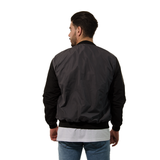 CHAQUETA BESIBOLERA GRIS