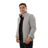 CHAQUETA ABOLLONADA GRIS