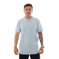 POLO HK AZUL CIELO CUELLO NERU