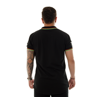 POLO HK NEGRA CUELLO TEJIDO