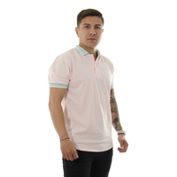 POLO HK ROSADA CUELLO TEJIDO