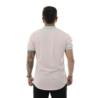 POLO HK ROSADA CUELLO TEJIDO