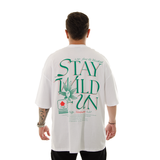 CAMISETA DN OVERSIZE BLANCA ESTAMPADO STAY