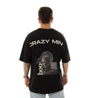 CAMISETA HK OVERSIZE NEGRA CRAZY MIND