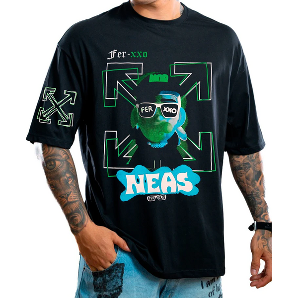 CAMISETA ST OVERSIZE NEGRO FERXOO NEAS