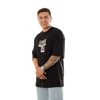 CAMISETA DN OVERSIZE NEGRA ESTAMPADO ONLY