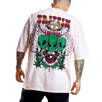 CAMISETA ST OVERSIZE ROSADA COSMIC VIBES