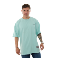 CAMISETA HK OVERSIZE VERDE MENTA ESTAMPADO MONUMENT