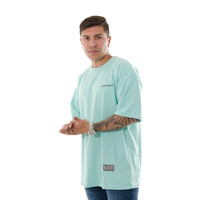 CAMISETA HK OVERSIZE VERDE MENTA ESTAMPADO MONUMENT