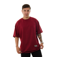 CAMISETA HK OVERSIZE VINO TINTO GOOD VIBES
