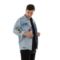 CHAQUETA JEAN CF HIELO ESTAMPADO STYLE 164