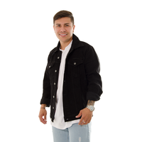 CHAQUETA JEAN CLASICA CF NEGRA MATE DESTROYER 128