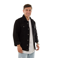 CHAQUETA JEAN CLASICA CF NEGRA MATE DESTROYER 128