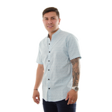 CAMISA HK MANGA CORTA ESTAMPADO AZUL
