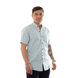 CAMISA HK MANGA CORTA ESTAMPADO AZUL