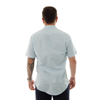 CAMISA HK MANGA CORTA ESTAMPADO AZUL