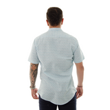 CAMISA HK MANGA CORTA ESTAMPADO AZUL