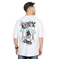 CAMISETA DN OVERSIZE BLANCA HAPPINESS