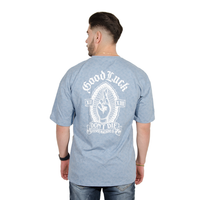 CAMISETA HK OVERSIZE AZUL GOOD LUCK