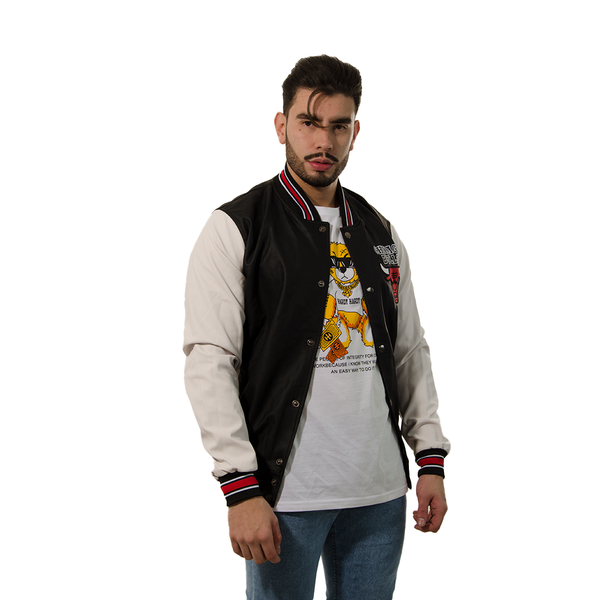 CHAQUETA LV POLIURETANO NEGRA BULLS – HOOKS