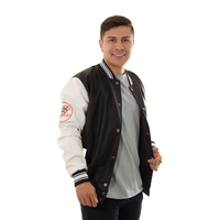 CHAQUETA LV POLIURETANO NEGRA YANKEES