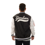 CHAQUETA LV POLIURETANO NEGRA YANKEES